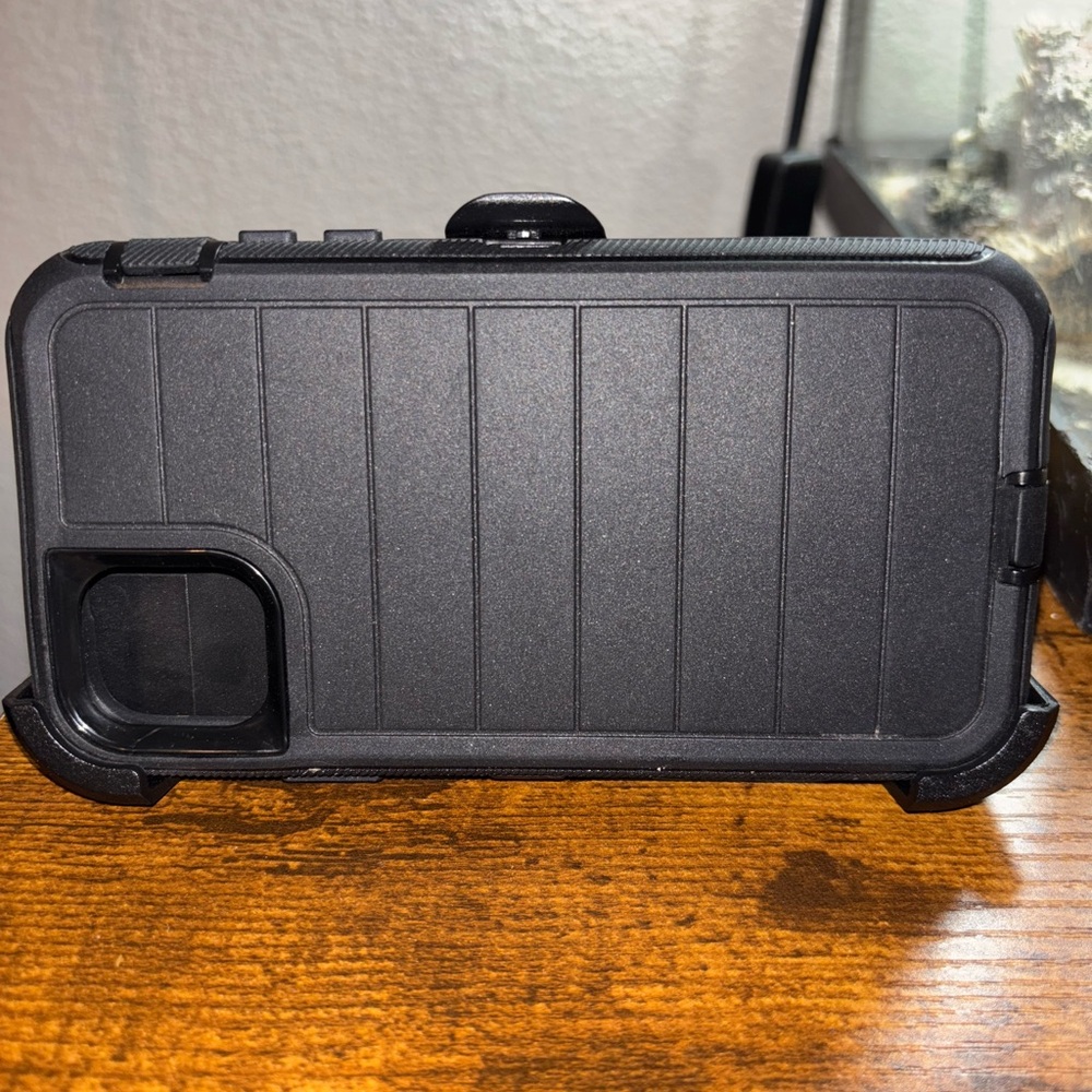 Black Rugged iPhone 11 Case - Picture 2 of 11
